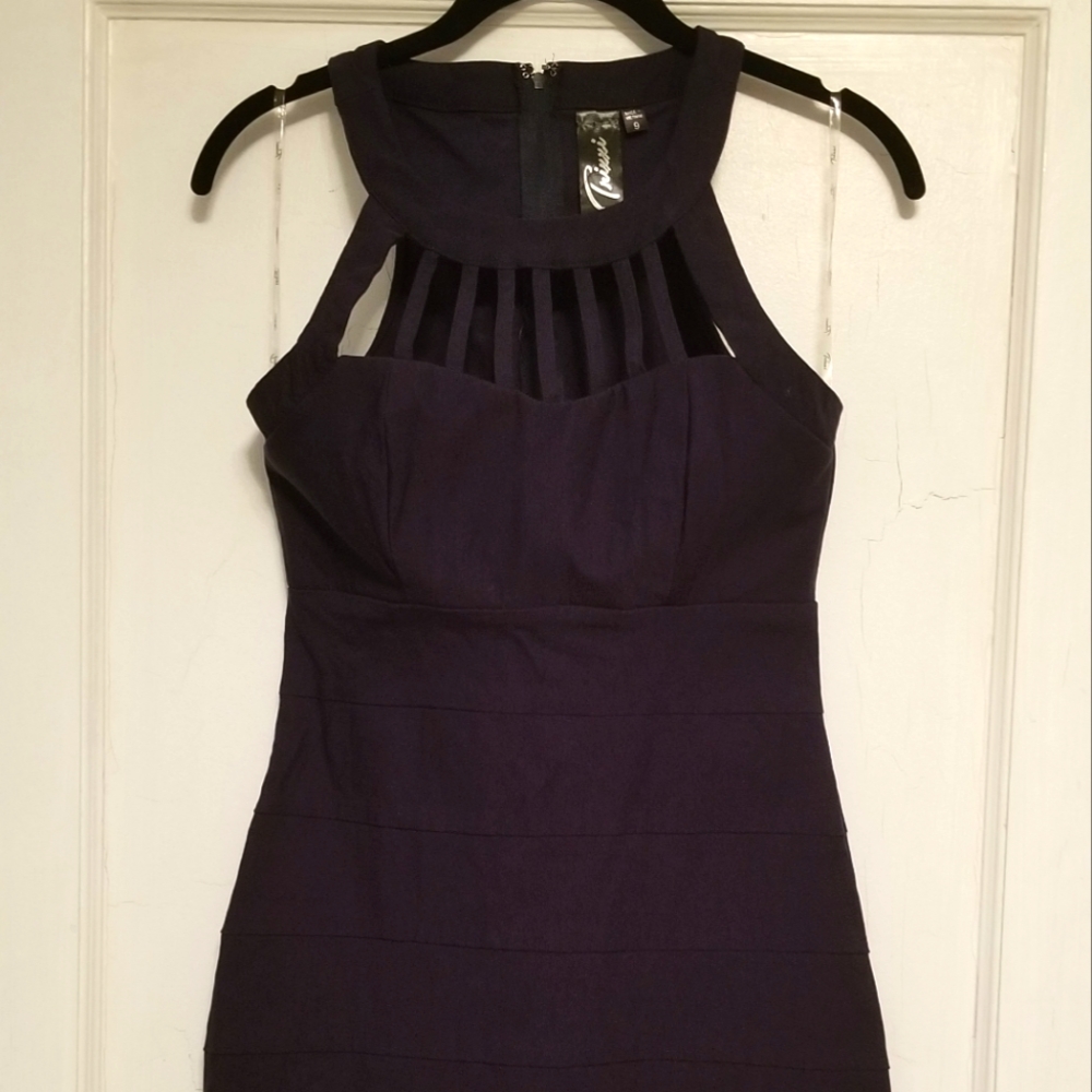 Trixie navy mini cocktail dress